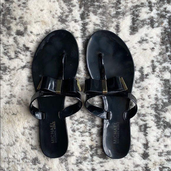 michael kors plastic sandals